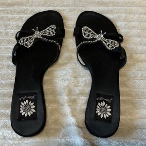 Vintage Yellow box Dragonfly Sandals